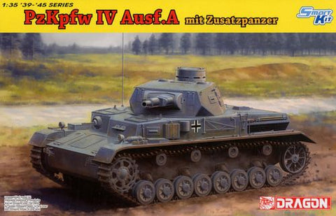 Dragon - 6816 - Pz.Kpfw.IV Ausf.A mit Zusatzpanzer - 1:35