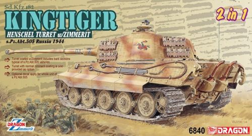 Dragon - 6840 - King Tiger Sd.Kfz.182 Henschel with Zimerit - 1:35