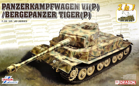 Dragon - 6869 -  Pz.Kpfw.VI Tiger (P)/Bergepanzer Tiger (P) - 1:35