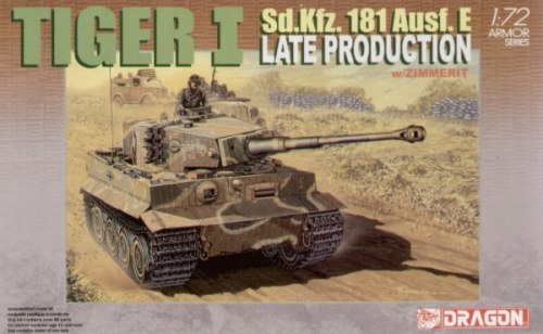 Dragon - 7203 - Pz.Kpfw.VI Tiger I late version Sd.Kfz.181 with Zimmerit - 1:72