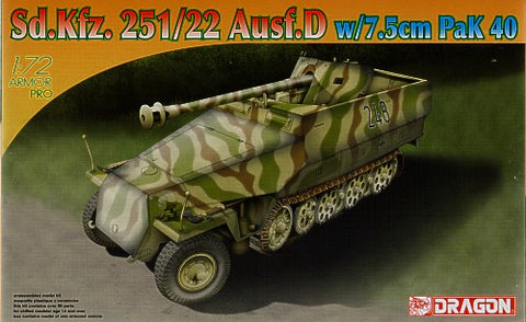 Dragon - DN7351 - German Sd.Kfz.251/22 Ausf.D with 7.5cm PaK-40 - 1:72