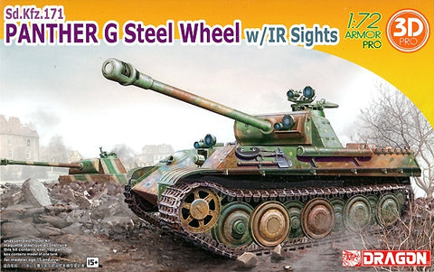 Dragon - 7697 - Pz.Kpfw.V Ausf.G Panther Sd.Kfz.171 Steel Wheel with IR S - 1:72