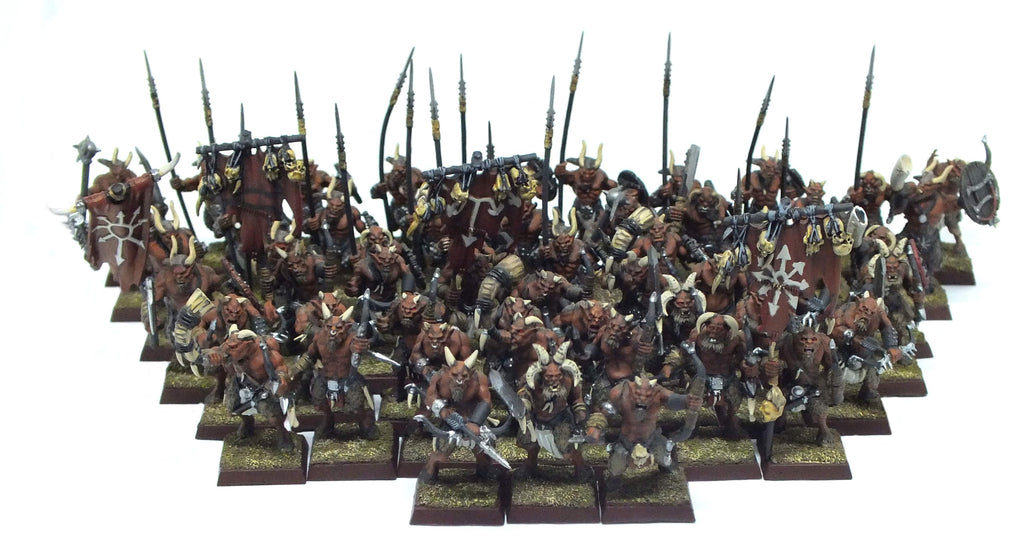 Beastmen gor - 28mm - Warhammer Fantasy - Painted - V@