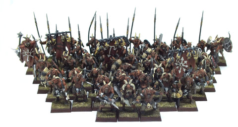 Beastmen gor - 28mm - Warhammer Fantasy - Painted - V@
