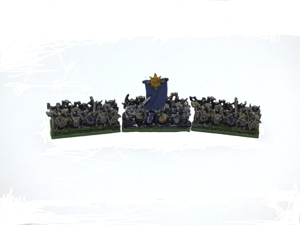 Chaos Warriors - 10mm - BLUE - Warmaster - PAINTED