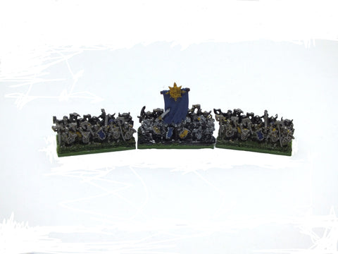 Chaos Warriors - 10mm - BLUE - Warmaster - PAINTED