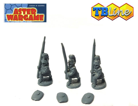 TB LINE - 4207 - Triari with small shield - 10mm