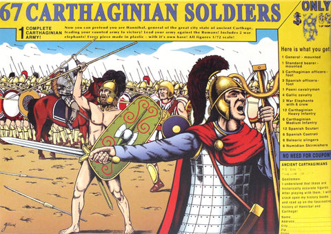 Carthaginian soldiers - 1:72 - Hat - 8152