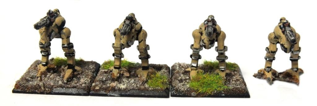 Imperial Guard Sentinel x4 (Painted) - 6mm - Epic
