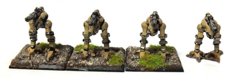 Imperial Guard Sentinel x4 (Painted) - 6mm - Epic