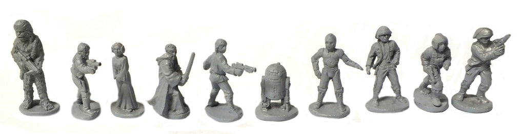 Star Wars 40301 - Heroes of the rebellion complete set (West End Game) - 25mm