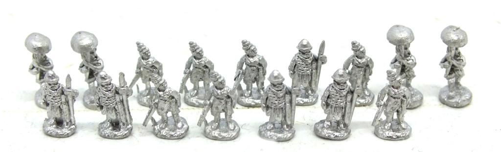 Pendraken - Ancient Indian - general and entourage - 10mm