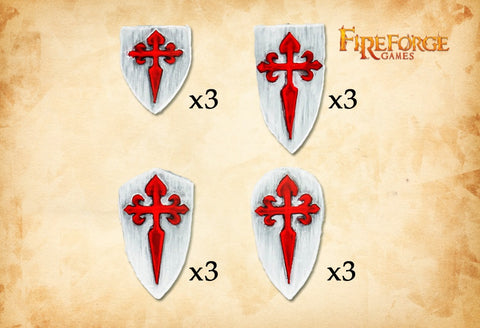 Fireforge - DVSH01 (DV054) - Santiago shields - 28mm