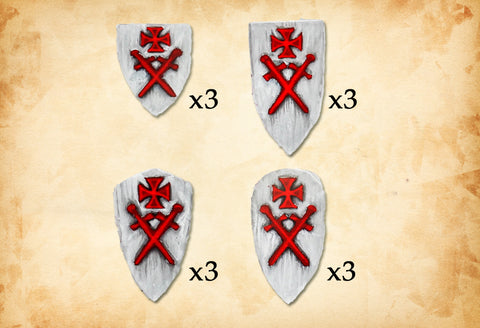 Livonian shields 2 - 28mm Fireforge - DVSH03