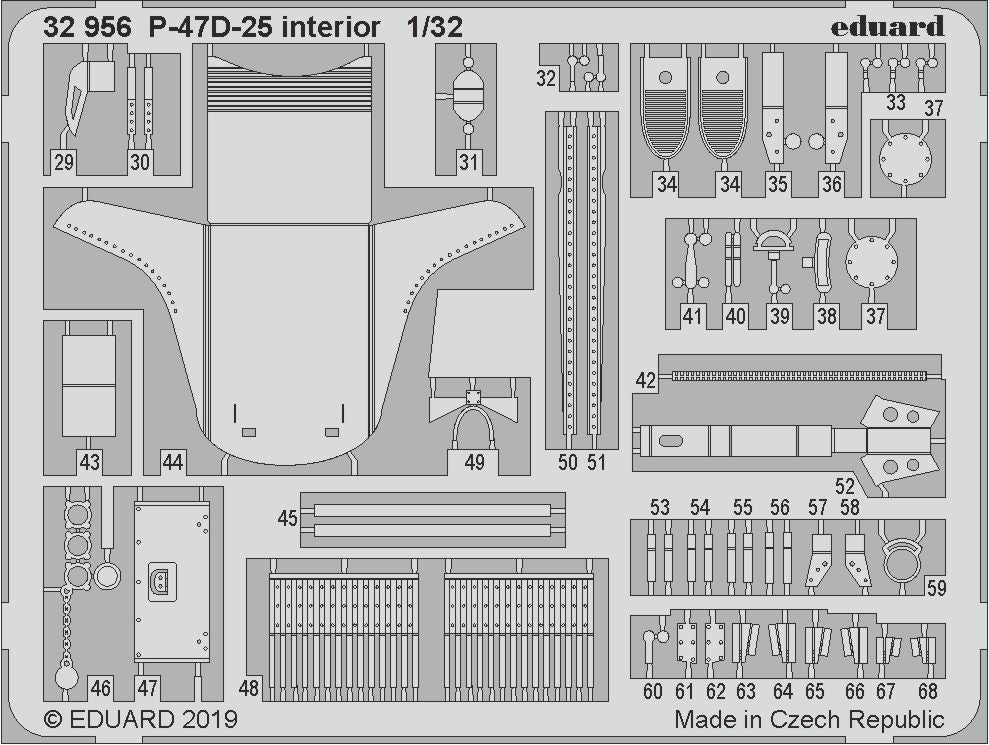 Eduard 32956 - Republic P-47D-25 Thunderbolt interior - 1/35