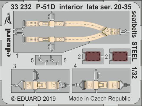 Eduard 33232 - North-American P-51D Mustang interior late ser. 20-3 - 1/35