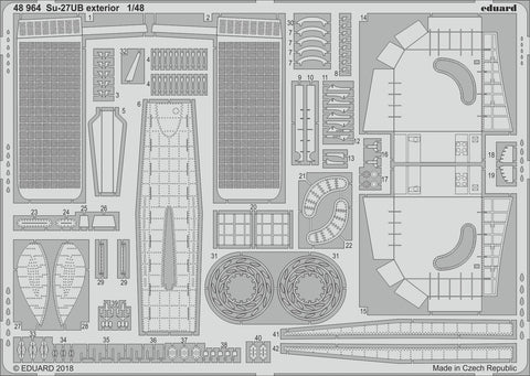 Eduard 48964 - Sukhoi Su-27UB exterior - 1:48