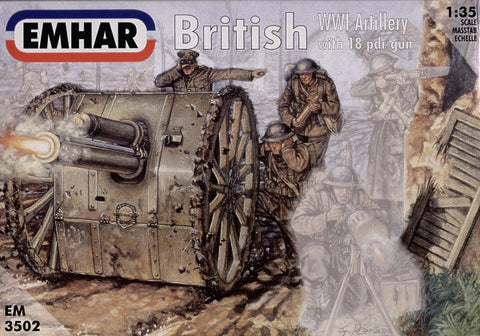 Emhar - 3502 - British (WWI) Artillery - 1:35 - @