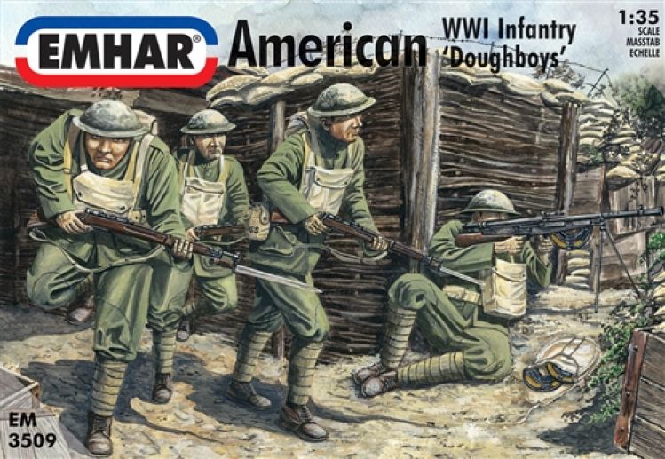 Emhar - 3509 - American Infantry (WWI)'Doughboys' - 1:35