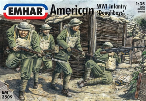 Emhar - 3509 - American Infantry (WWI)'Doughboys' - 1:35