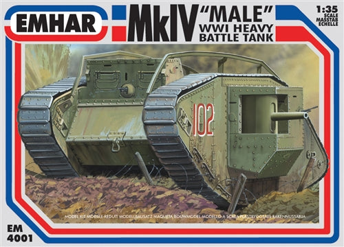 Emhar - 4001 - Mark.IV Tank WWI 'Male' - 1:35