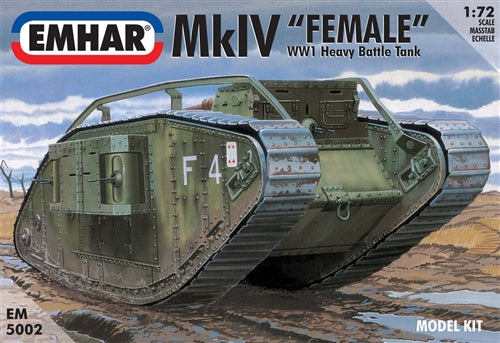 Emhar - 5002 - Mark.IV Tank WWI 'Female' heavy tank Decals - 1:72 - @