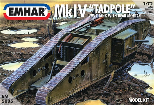 Emhar - 5005 - Tadpole Mk.IV WWI Tank with Rear Mortar - 1:72