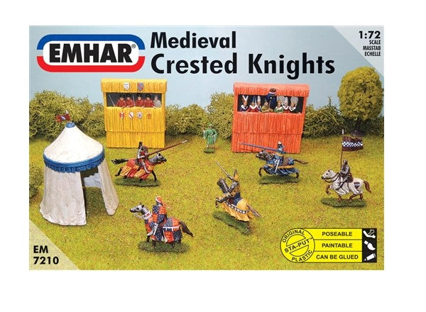 Medieval crested knights - 1:72 - Emhar - 7210 - @