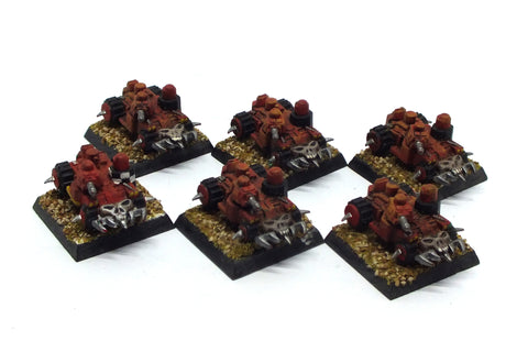 Ork Battlewagon x 6 (painted) - 6mm - Epic - PAINTED