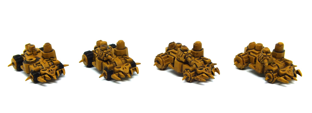 Ork Battlewagon x 4 - 6mm - Epic - PAINTED
