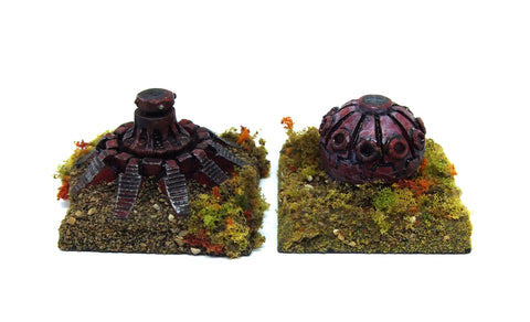 Space Marine Drop Pods Deployed - 6mm - Epic - PAINTED
