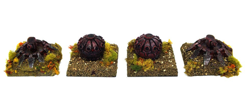 Space Marine Support Flame Thrower Drop Pods (painted) - 6mm - Epic