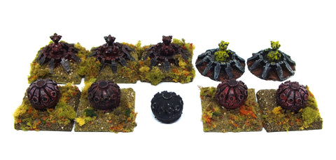 Space marine Deathwind Drop Pods - 6mm - Epic - PAINTED