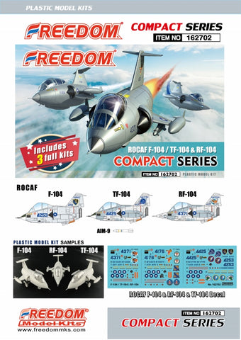 Freedom Models 162702 - Lockheed F-104/TF-104/RF-104 - No scale