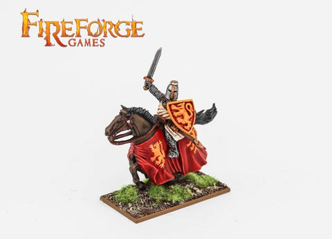 Fireforge Games - FFG101 - Leader on Barded Horse (LION) - 28mm