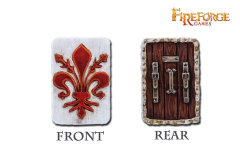 Florentine Pavese Shield (12 pcs) - Fireforge - DVSH09 - 28mm