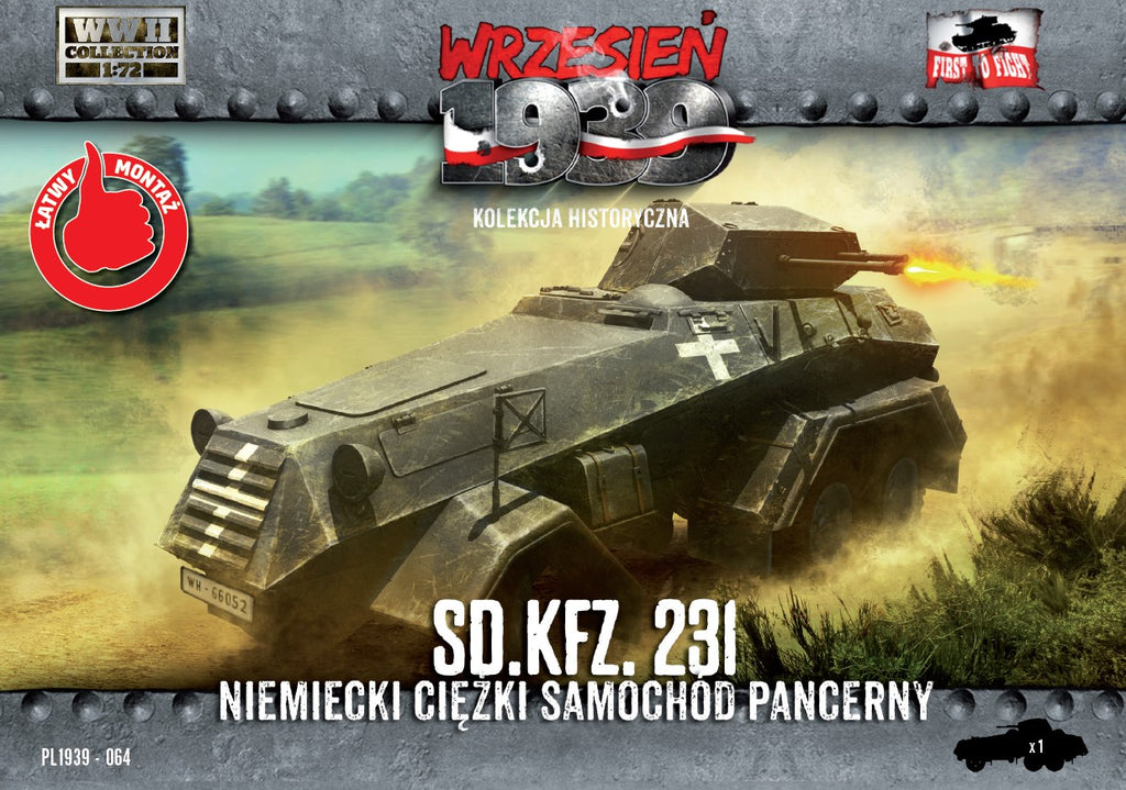 First to Fight - 064 - German Sd.Kfz.231 Heavy Armored Car - 1:72