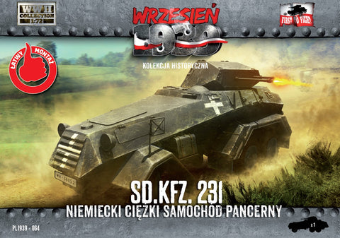 German Sd.Kfz.231 Heavy Armored Car - 1:72 - First to Fight - 064 - @
