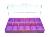 Figure Cases - Compartment Box (19,3cm x 10cm) purple