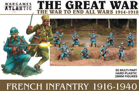 Wargames Atlantic - WAAGW002 - FRENCH INF 1916-40 - 28mm