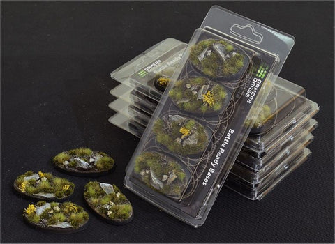 Gamers Grass - Highland bases Oval 60mm (x4)