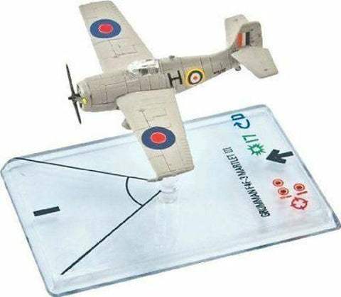 Wings of War - WOW130-B - Airplane Pack WWII series I - Grummann F4 F-3 Martlet (black) - 1:200 @