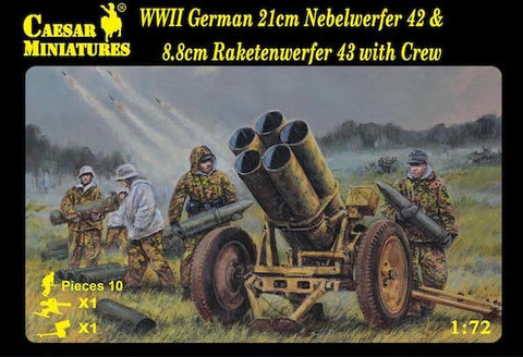 German Nebelwerfer & Raketenwerfer 43 Crew WWII - 1:72 - Caesar Miniatures H093