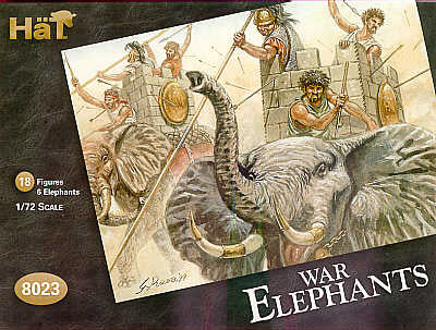 Carthagian War elephants - 1:72 Hat - 8023