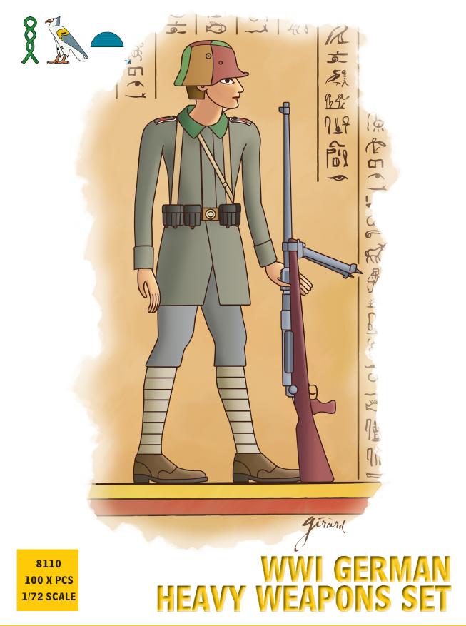 WWI German heavy weapons set - 1:72 - Hat - 8110 - @