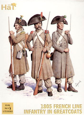 1805 French in greatcoats - 1:72 - Hat - 8146