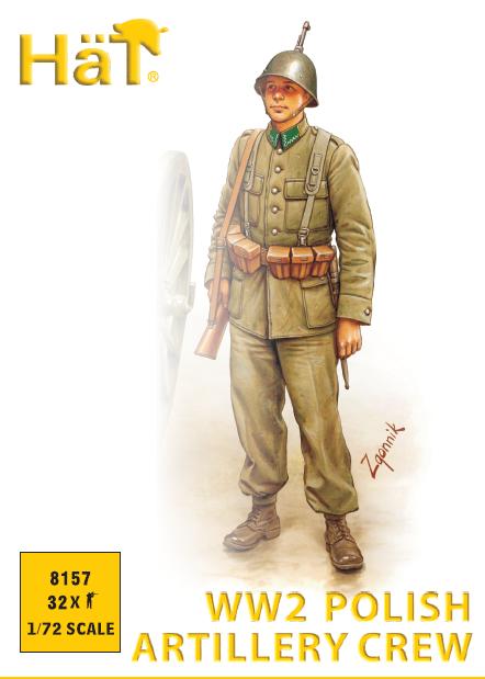Polish Artillery Crew (WWII) - 1:72 - Hat - 8157