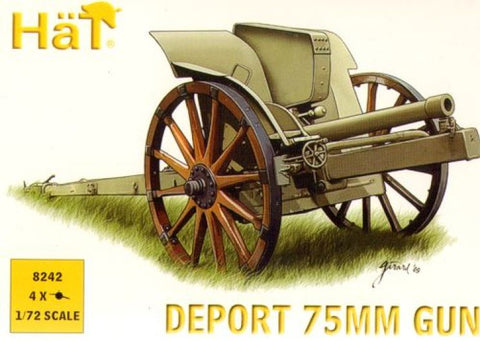 Italian (WWI) 75mm Deport Gun - 1:72 - Hat - 8242