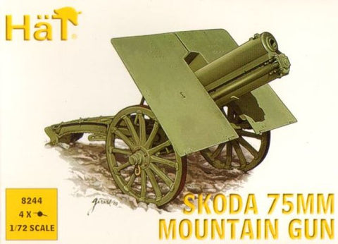 Skoda 75mm Mtn Gun WWI - 1:72 - Hat - 8244