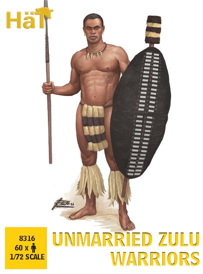 Hat - 8316 - Unmarried Zulu warriors - 1:72